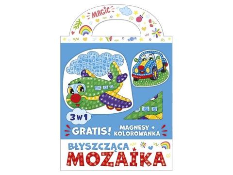 Błyszcząca mozaika 3w1 - Samolocik i autko