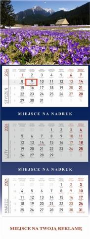 Kalendarz 2024 Trójdzielny Tatry