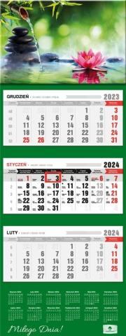 Kalendarz 2024 trójdzielny Zen