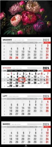 Kalendarz 2024 czterodzielny Bukiet