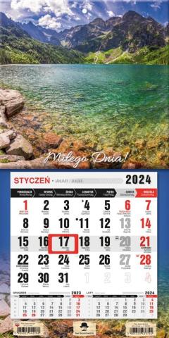 Kalendarz 2024 jednodzielny mini z magnesem Tatry