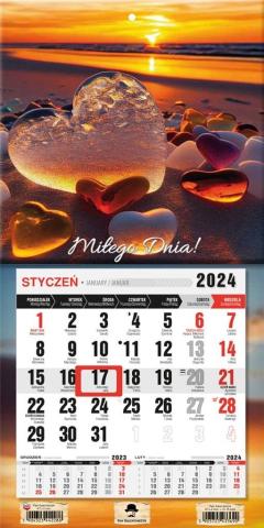 Kalendarz 2024 jednodzielny mini z mag. Plaża