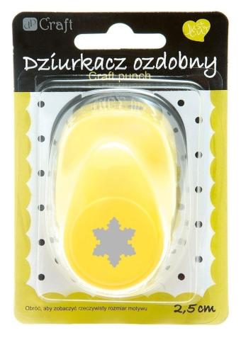 Dziurkacz ozdobny 2,5cm śnieżynka 3 MIX