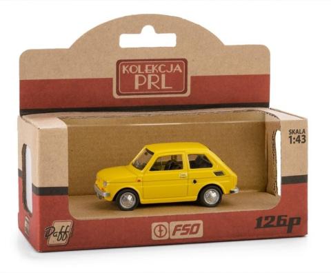 Kolekcja PRL Fiat 126p żółty