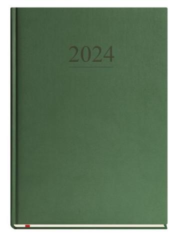 Terminarz 2024 B5 tygodniowy klasyczny zielony