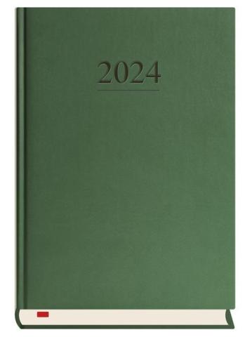 Terminarz 2024 A5 dzienny Menadżera zielony