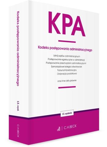 KPA. Kodeks postępowania administracyjnego w.13