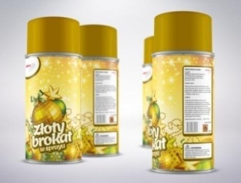 Brokat w sprayu złoty 250ml