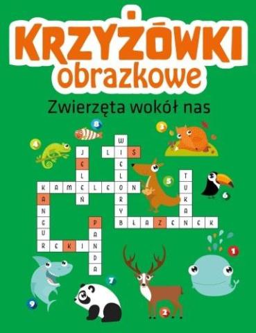 Krzyżówki obrazkowe. Zwierzęta wokół nas