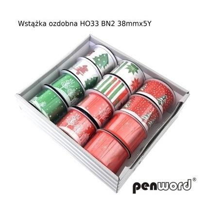 Wstążka ozdobna BN 38mmx4,5m (12szt)