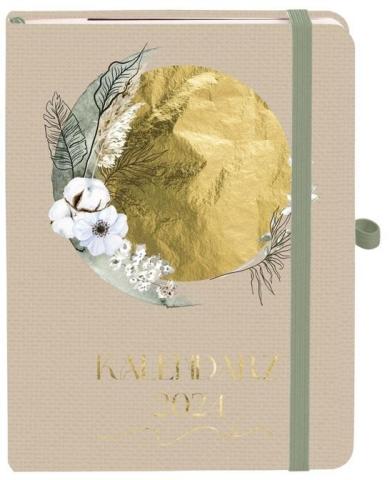 Kalendarz 2024 Botanical Złoty B6 TDW