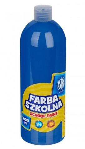 Farba szkolna niebieska ciemna 1000ml ASTRA