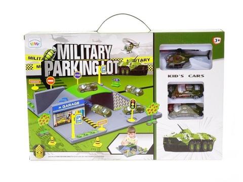 Parking wojskowy + 3 pojazdy
