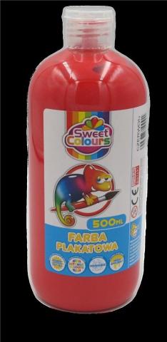 Farba plakatowa czerwona 500ml