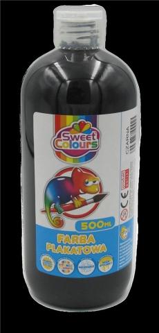 Farba plakatowa czarna 500ml