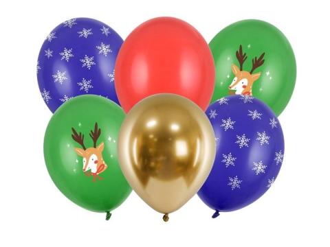 Balony Merry Christmas 30cm 50szt