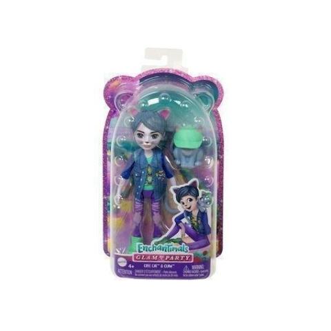 Enchantimals. Lalka kot + figurka HNT59