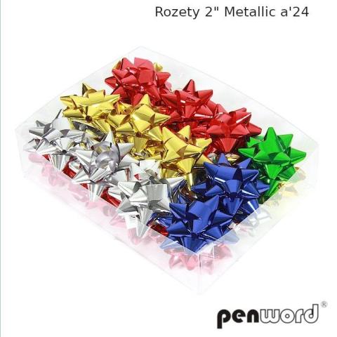 Rozety metallic (24szt)