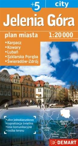 Plan Miasta Jelenia Góra Plus 5   DEMART