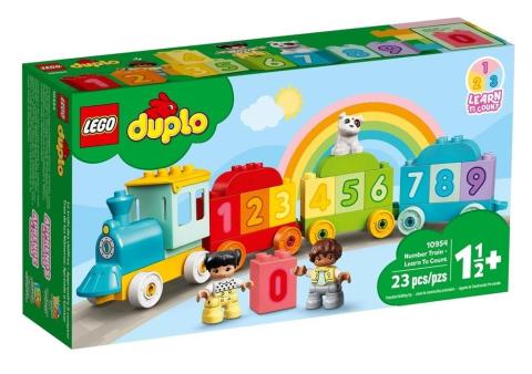 Lego DUPLO 10954 (4szt) Pociąg z cyferkami nauka..