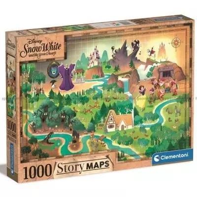 Puzzle 1000 Story Maps Śnieżka