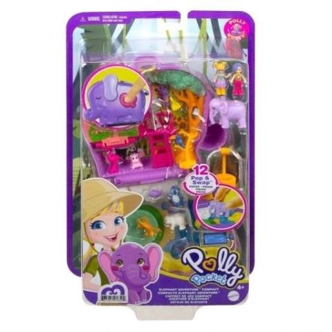 Polly Pocket. Przygoda słonika + akcesoria GTN22