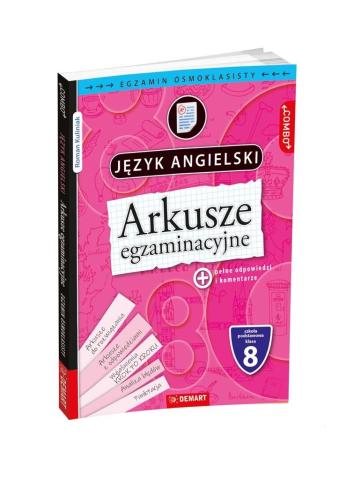 Arkusze egzaminacyjne z j. angielskiego dla 8-klas