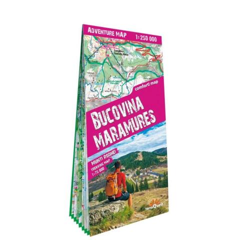 Adventure map Bucovina Maramures 1:250 000 lam