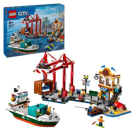 LEGO(R) CITY 60422 Port ze statkiem towarowym