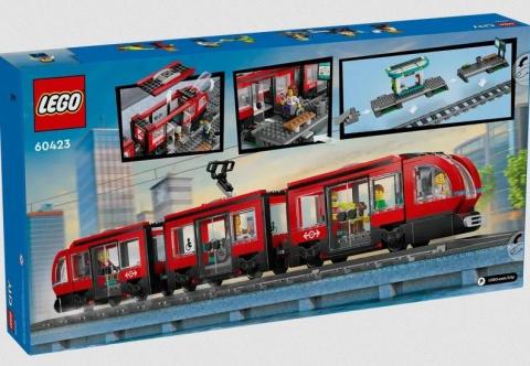 LEGO(R) CITY 60423 Tramwaj miejski ze stacją