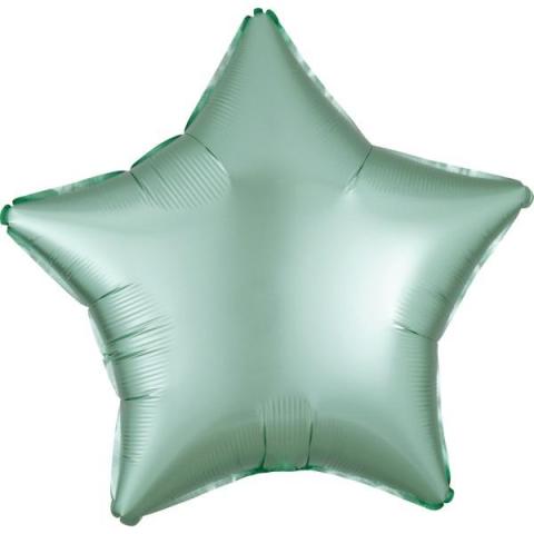 Balon foliowy Lustre Mint Green gwiazda 48cm