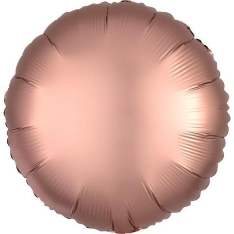 Balon foliowy Lustre Rose Copper okrągły 43cm