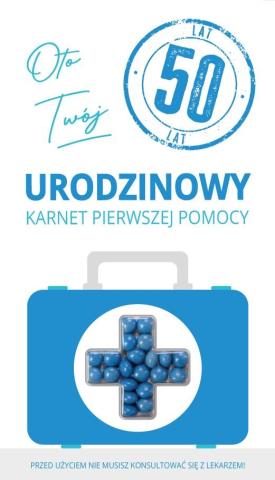 Karnet urodziny 50