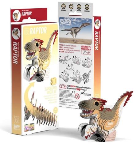 Dinozaur Raptor Eugy. Eko Układanka 3D