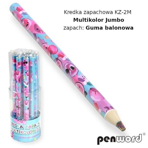 Kredka zapachowa multikolor guma balonowa (12szt)