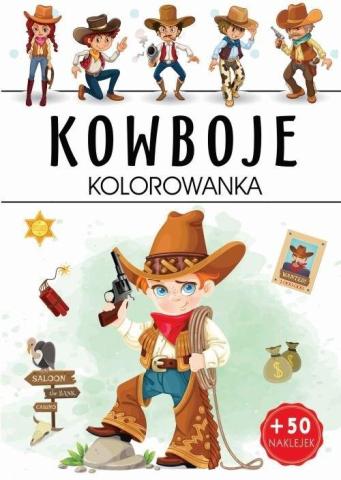 Kowboje kolorowanka