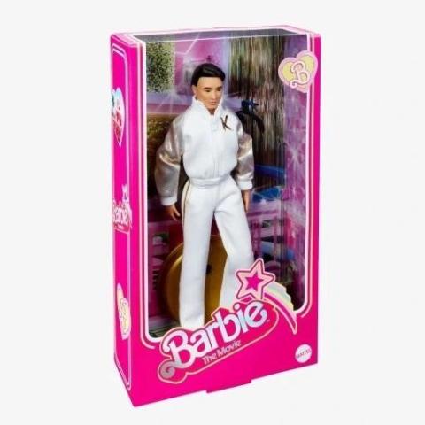 Barbie Lalka filmowa Ken biało-złoty dres disco