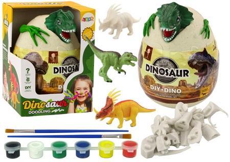 Jajo z dinozaurami do malowania DIY