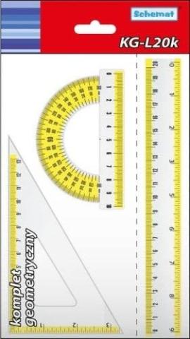 Komplet geometryczny duży kolor