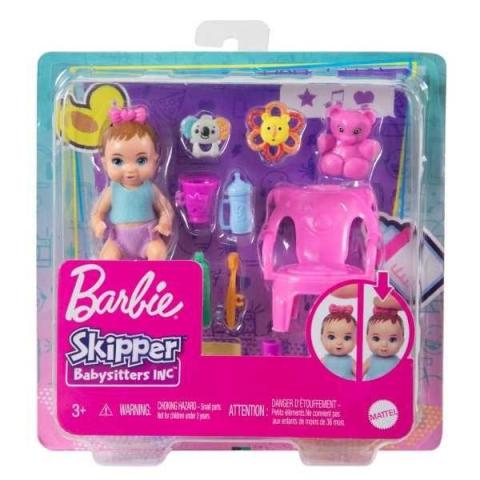 Barbie Lalka dziecko + akcesoria HJY29