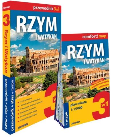 Comfort! map Rzym i Watykan 3w1