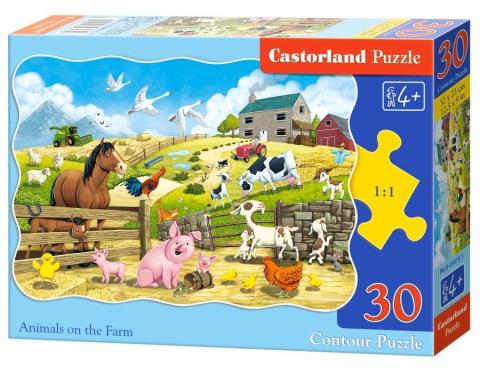 Puzzle 30 Animals on the Farm CASTOR