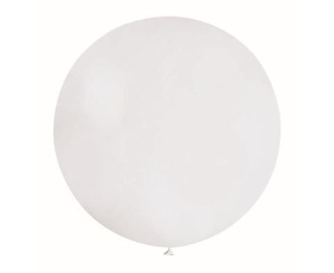 Balon kula pastelowa biała 75cm