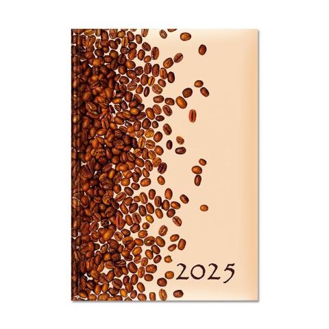 Kalendarz 2025 książkowy B6 dzienny Kawa