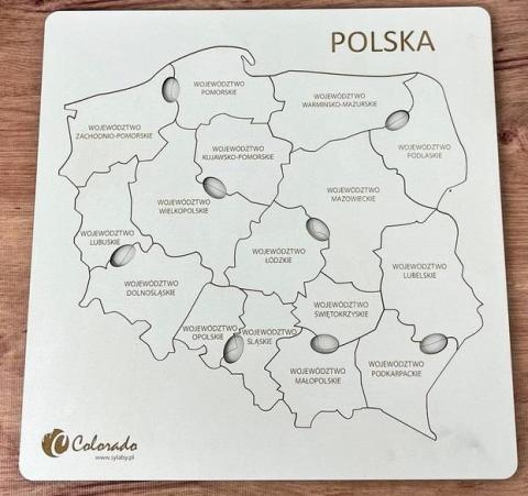 Mapa Polski. Znam swój kraj