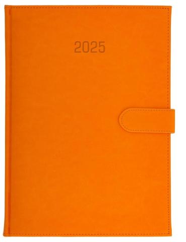 Kalendarz 2025 A4 dzienny Nebraska magnes pomarańc