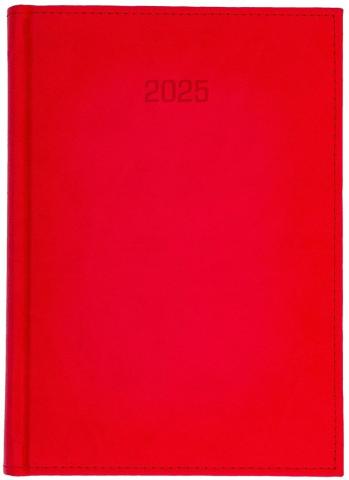 Kalendarz 2025 B5 Dzienny Vivella Czerwony