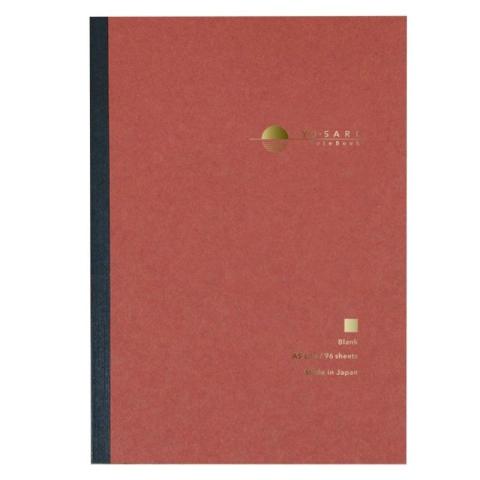 Notatnik A5 czyste białe strony Yu-Sari czerwony