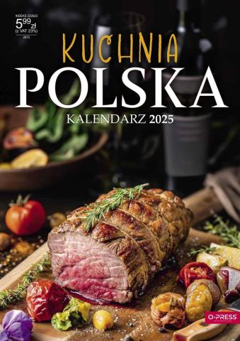 Kalendarz 2025 A4 Ścienny Kuchnia Polska