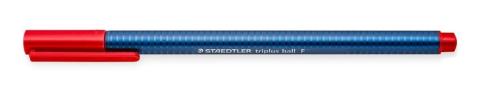 Długopis triplus ball F czerwony (10szt) STAEDTLER